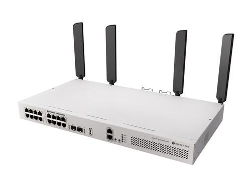 16-Port Gigabit Switch with 8 PoE Out, 10G SFP+ Ports and 4x4 MIMO WiFi 6