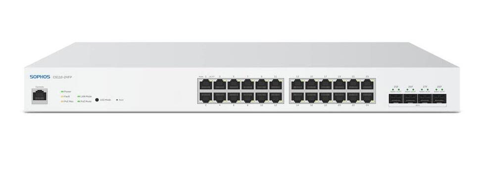 CS110-24 Managed Ethernet Switch, 24x 10/100/1Gig ports, 4x SFP+ 10GigE Ports
