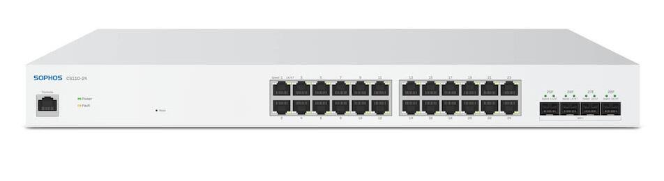 CS110-24FP PoE Managed Ethernet Switch, 24x 10/100/1Gig ports, 4x SFP+ 10GigE Ports