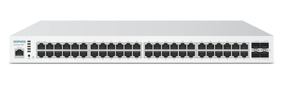 CS110-48P PoE Managed Ethernet Switch, 48x 10/100/1Gig ports, 4x SFP+ 10GigE Ports