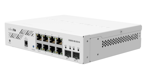 10-port Managed Switch, 8x GigE ports, 2x SFP+ 10Gbps ports