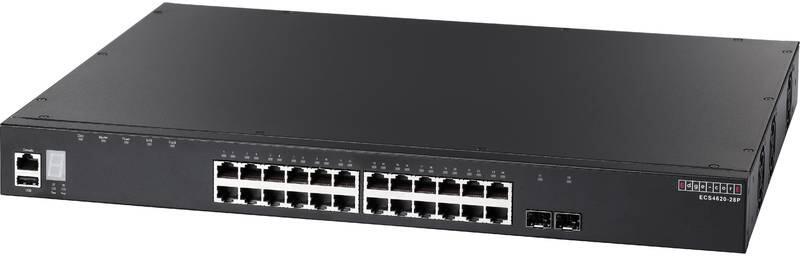 24-Port Gig Managed Switch, L3, 2x SFP+, 1x 10GigE Dual Expansion, POE