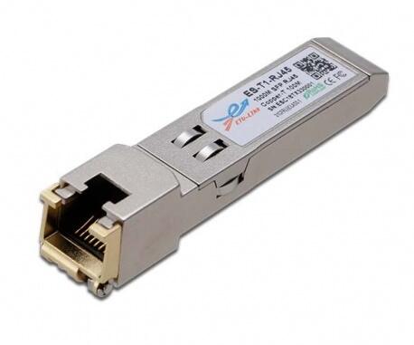 Gigabit (1000Base-TX) Copper, RJ45 SFP Module, 100m Reach