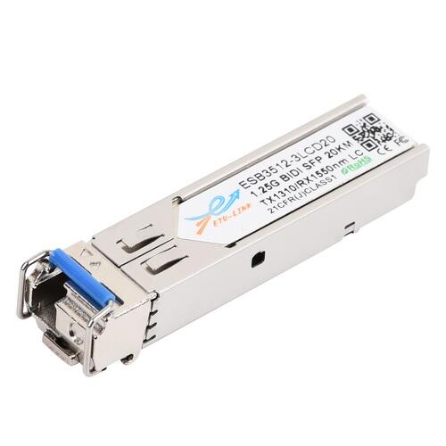 Gigabit Bi-directional SFP module, TX1310/RX1550nm, Single-mode, 20KM, Industrial