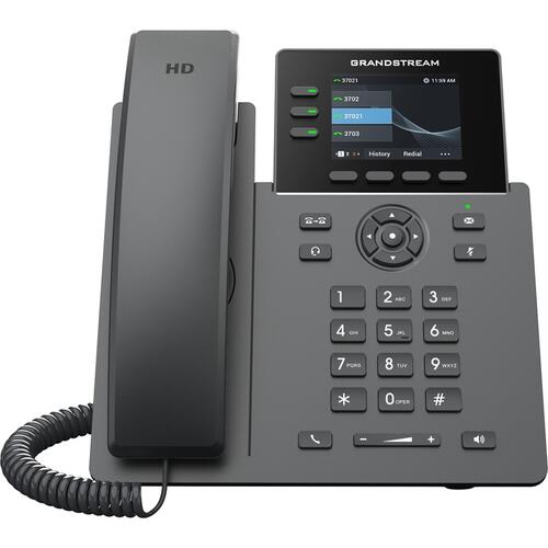 3 Lines, 4 SIP Accounts, 2.8 in Colour Screen with GigE and PoE Support