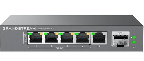 6-port 2.5Gbps Multi-Gigabit PoE Switch, Unmanaged, 5x 2.5G (4x PoE), 1x SFP+