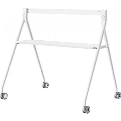 Floorstand for the 65 inch MeetingBoard, with Tray, White
