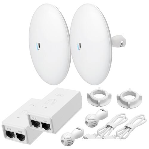 Point-to-Point Outdoor Bridge Kit, 2 x Pre-configured NBE-5AC-GEN2