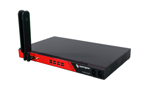 Operations Manager, Console Server + Automation, 24 serial, 2x 1GbE/SFP, 24x 1GbE, 4G LTE, Global Power Supply