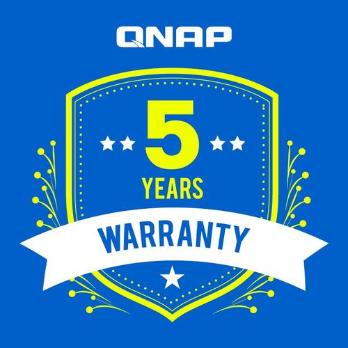 Upgrade standard 2 year QNAP warranty to 5 years - Green