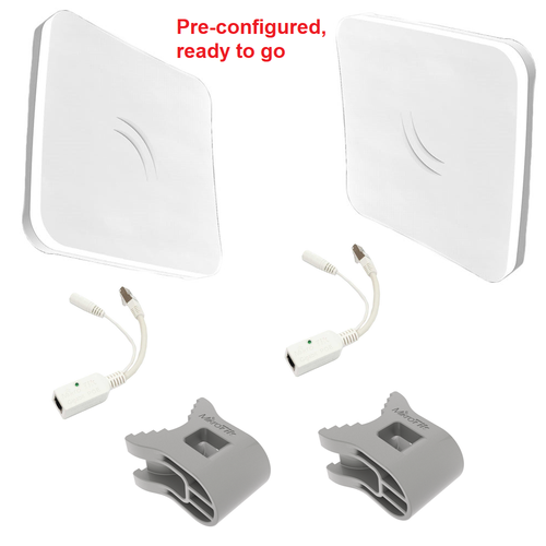 Point-to-Point Outdoor 802.11ac Bridge Kit, Pre-configured