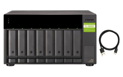 8-Bay HDD Expansion Unit for NAS and Computers (Windows, Mac, Linux), USB 3.2 Gen2 Type-C