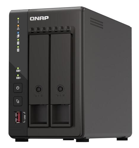 2-Bay NAS, Intel Quad Core CPU, 8GB RAM, Dual 2.5GbE LAN