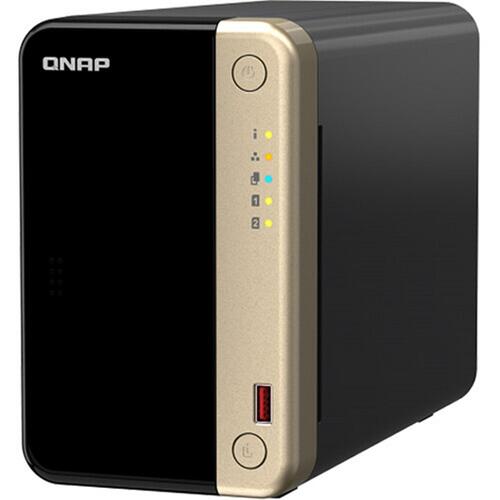 2-Bay NAS, Celeron 4-Core CPU, 8GB RAM, 2x 2.5GbE, 2x M.2 2280