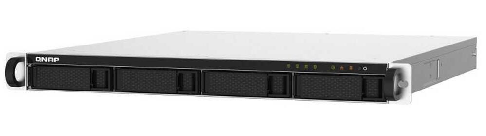 Quad-core 1.7GHz 4-Bay rackmount NAS with 10GbE SFP+ and 2.5GbE ports and redundant power supply