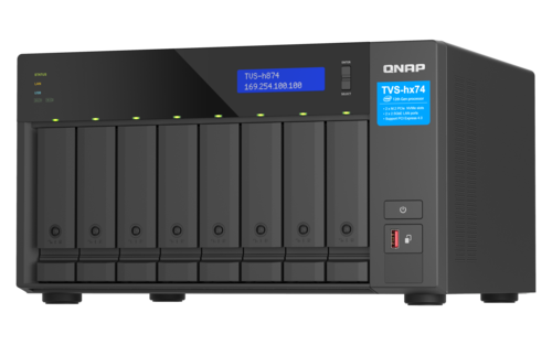 8-bay QuTS hero NAS, Intel i7 12-core, 32GB RAM, ZFS-based storage