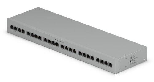 UniFi 10 GbE PoE++ Ethernet Surge Protection 24-Port Rack Mount Indoor Panel