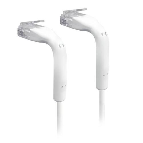 UniFi White 300mm patch cable with both end bendable RJ45