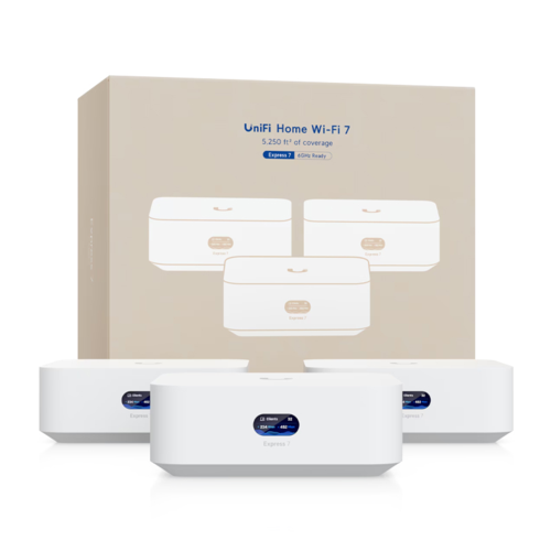 3-Pack of UX7 UniFi Express Cloud Gateway, WiFi 7 Router, 10GigE