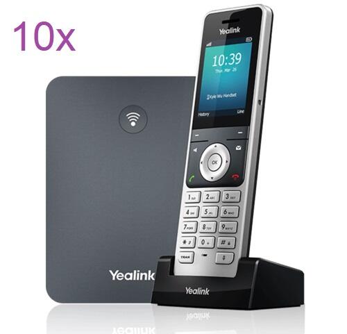 10 pack of High Performance DECT Phone System, Handset with IP DECT Base
