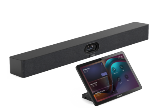 All-in-one Collaboration Bar for small/medium rooms, includes touch console