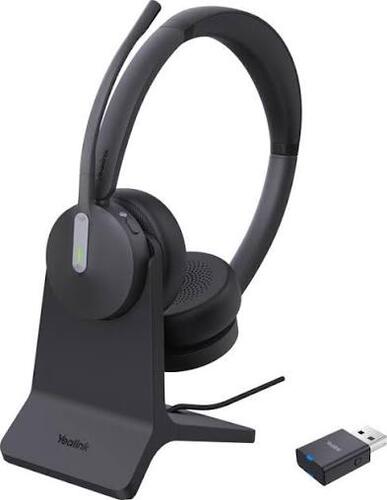Stereo Hybrid Wireless DECT and Bluetooth Headset, Teams/UC, with WDD60 DECT USB Dongle and BHC70 Charging Stand