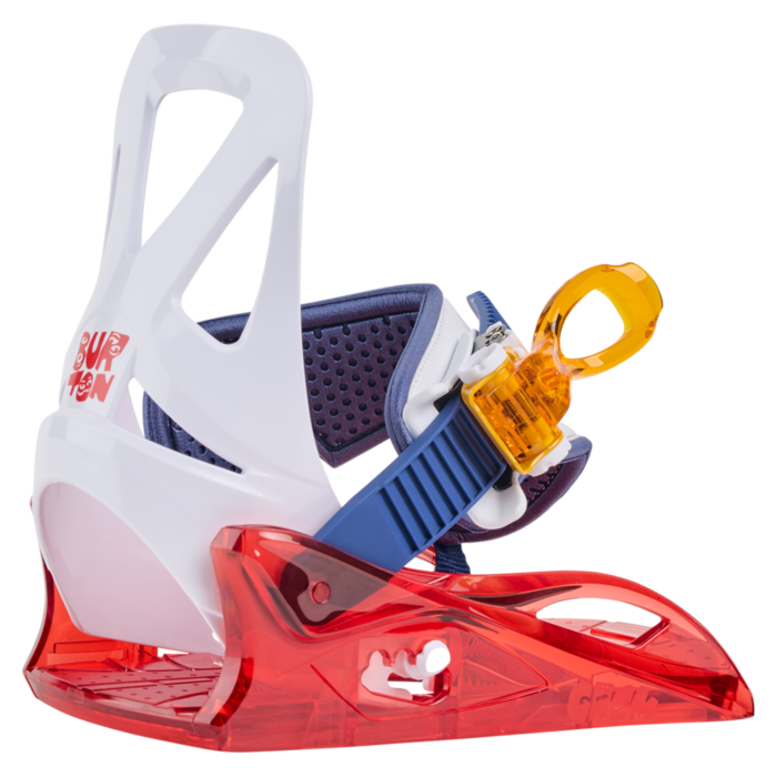 Burton Kids' Grom Disc Snowboard Bindings - Red/Multi