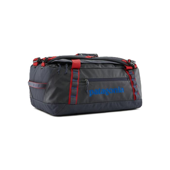Black Hole 40L Duffel - Smolder Blue w/Amanita Red