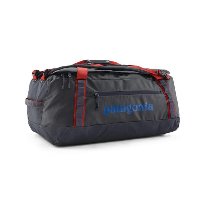 Black Hole 55L Duffel - Smolder Blue w/Amanita Red