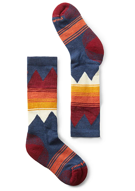 Smartwool Light Cushion Kids Ski Sock - Alpine Blue