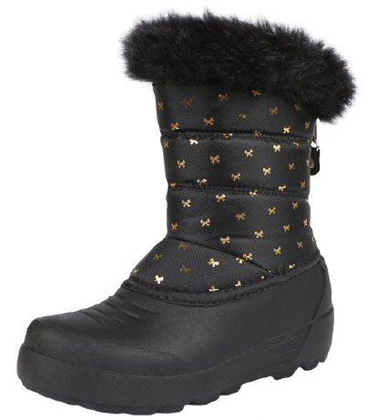 Northside Ava Kids Snow Boot - Black/Gold