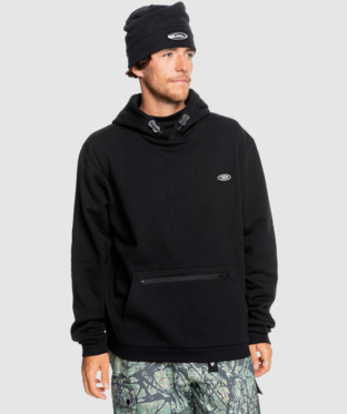Quiksilver Big Logo Tech Hoodie - True Black
