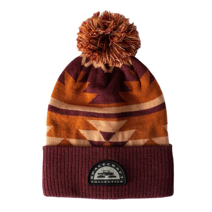 SpaceCraft Canyon Pom Beanie  - Maroon