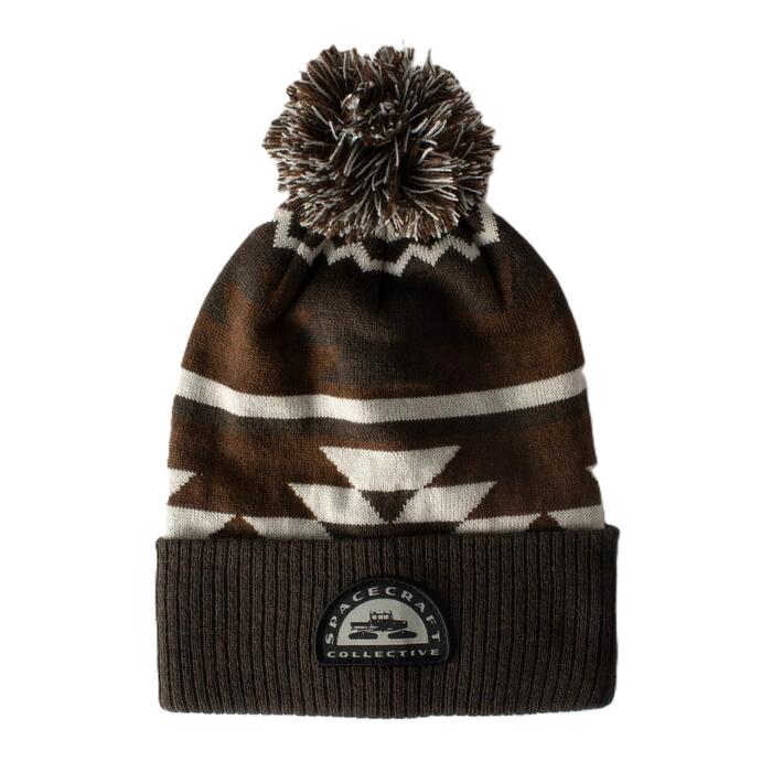 SpaceCraft Canyon Pom Beanie  - Brown