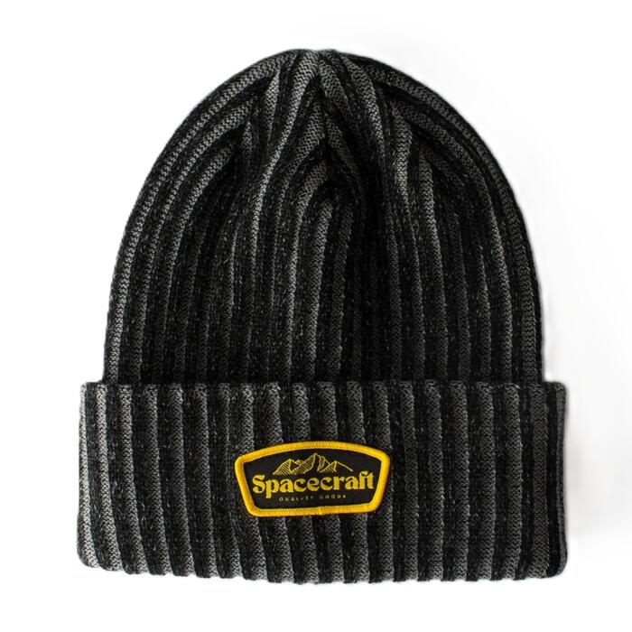 SpaceCraft Furrow Beanie  - Black