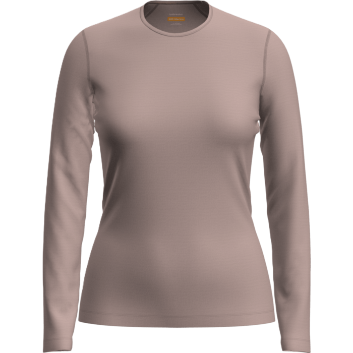 Icebreaker W Merino 200 Oasis LS Crewe  - Pink Quartz