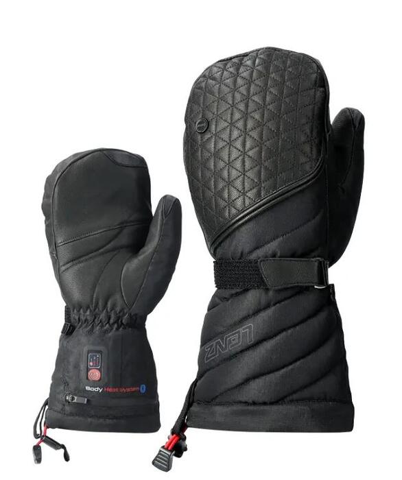 Lenz Heat 6.0 Finger Cap Mittens Womens - Black