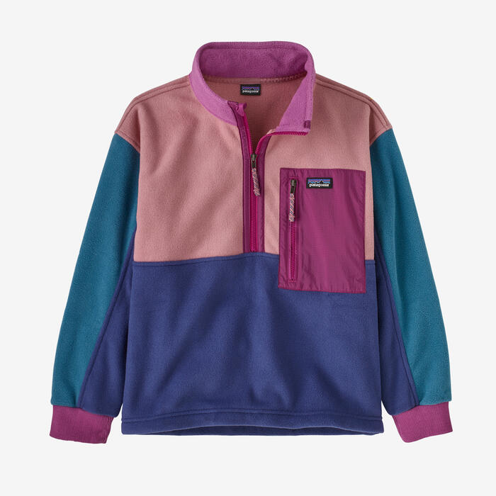 Patagonia Microdini 1/2 Zip Kids Pullover - Sound Blue