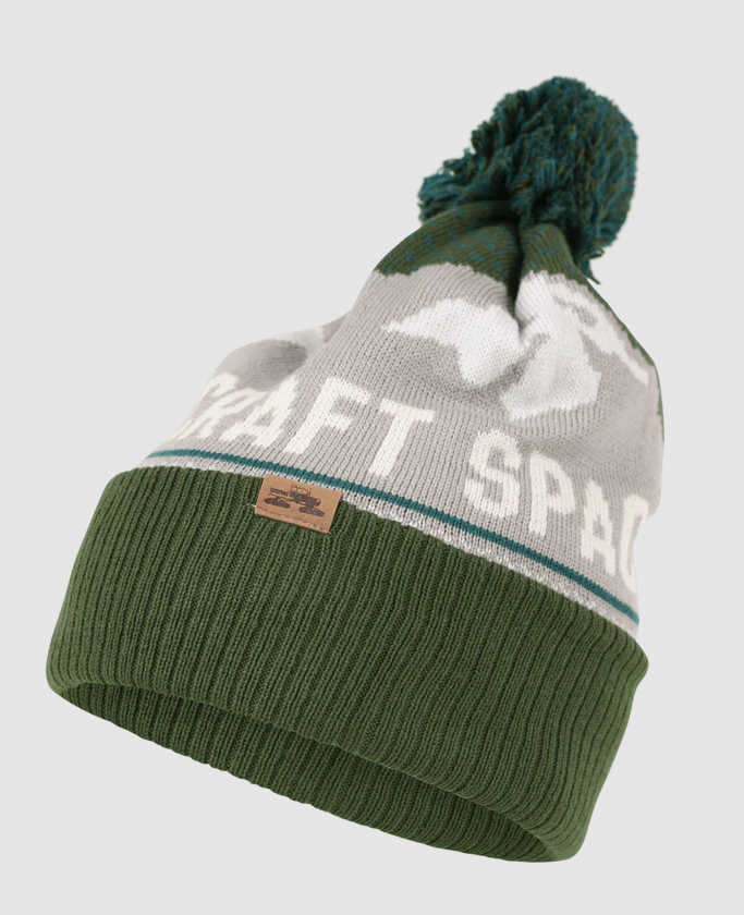 SpaceCraft Mountain Pom Beanie - Forest