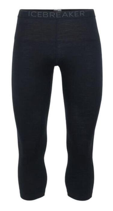 Icebreaker M Merino Oasis 3/4 Leggings - Black
