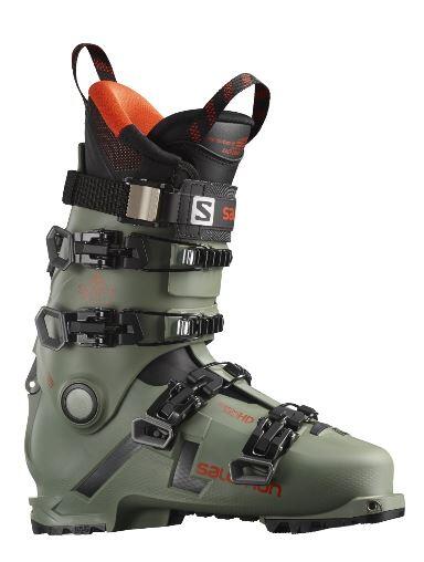 Salomon Shift Pro 130 AT Ski Boot - Oil Green/ Black/ Orange