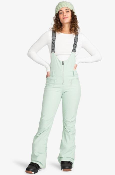 Roxy Summit Wmns Bib Pant - Cameo Green