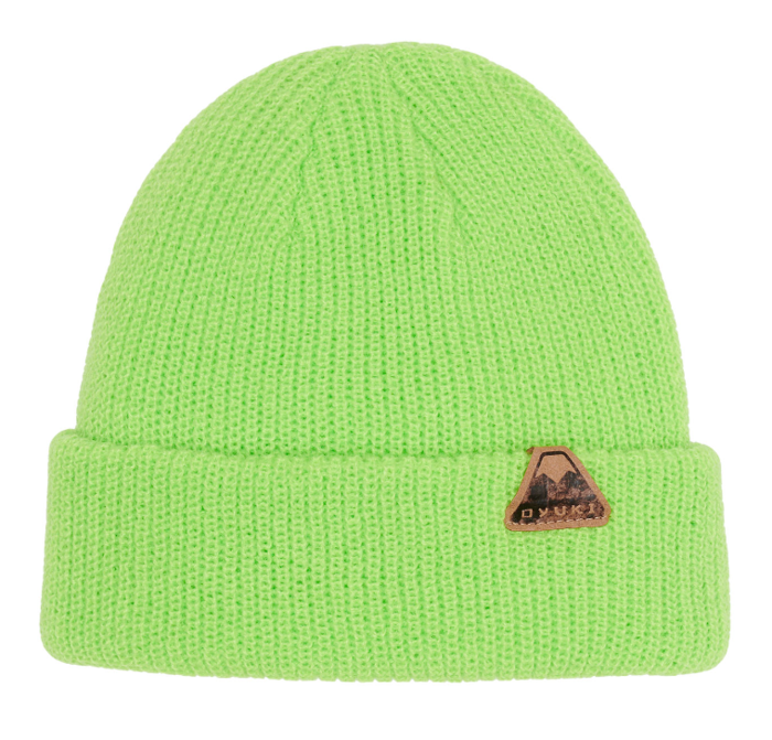 Oyuki Tanuki Kids Beanie - Electric Lime