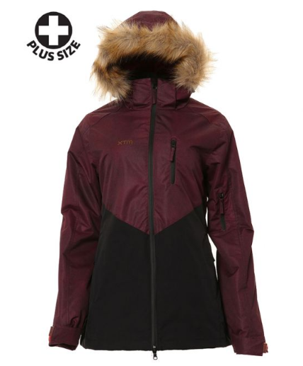 XTM Ayla Plus Womens Jacket - Shiraz/Black