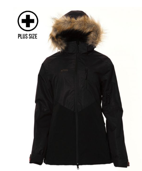 XTM Ayla Plus Womens Jacket - Black/Shiraz