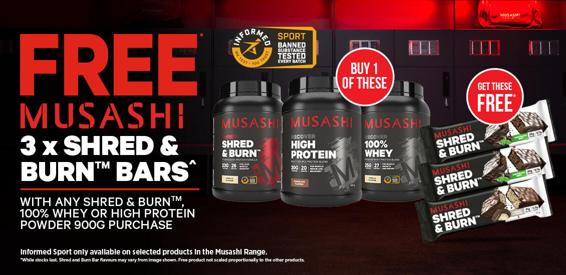 Musashi shred and 900g 