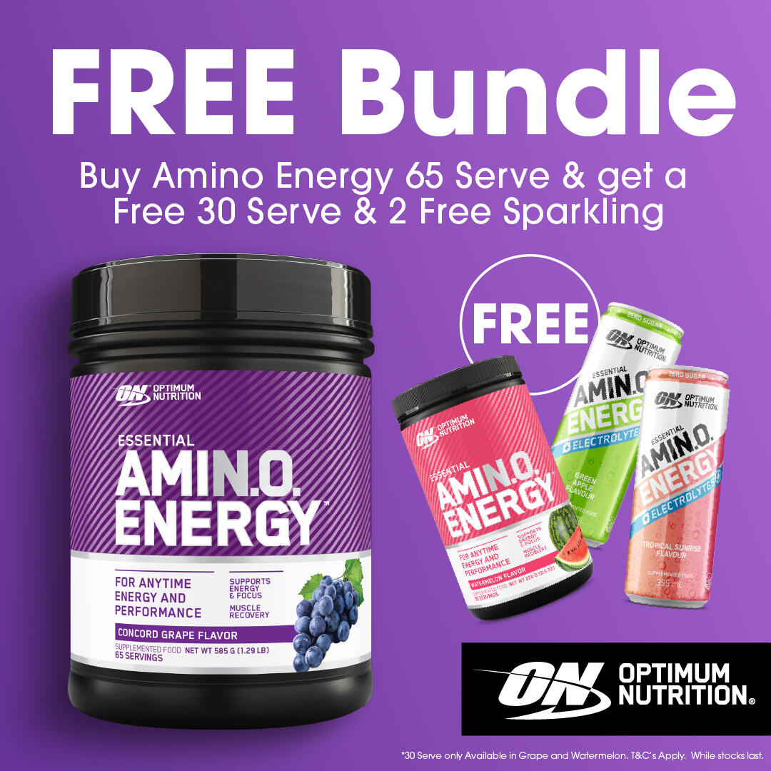 Amino Energy 30 serve free and sparkling cans 