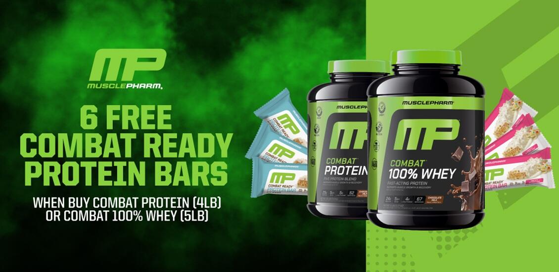Musclepharm Protein + combat bars 