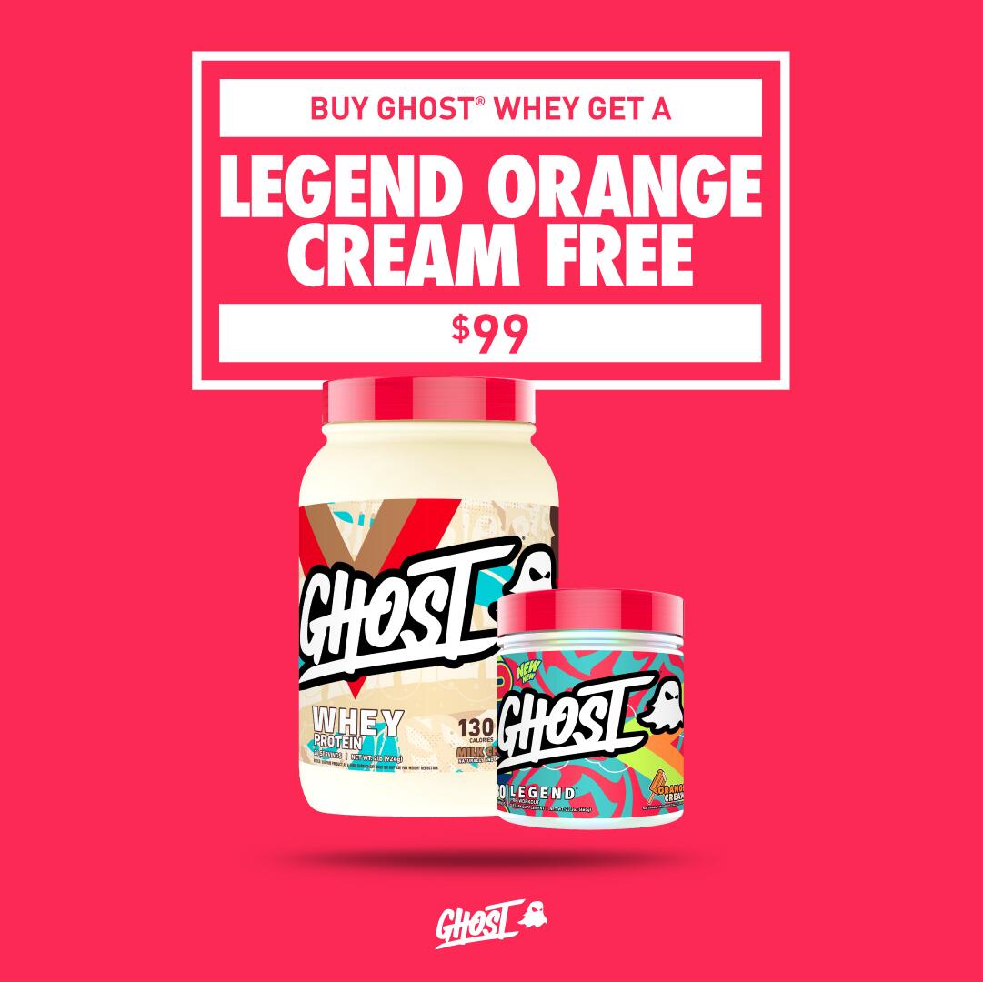 Ghost whey and orange combo 