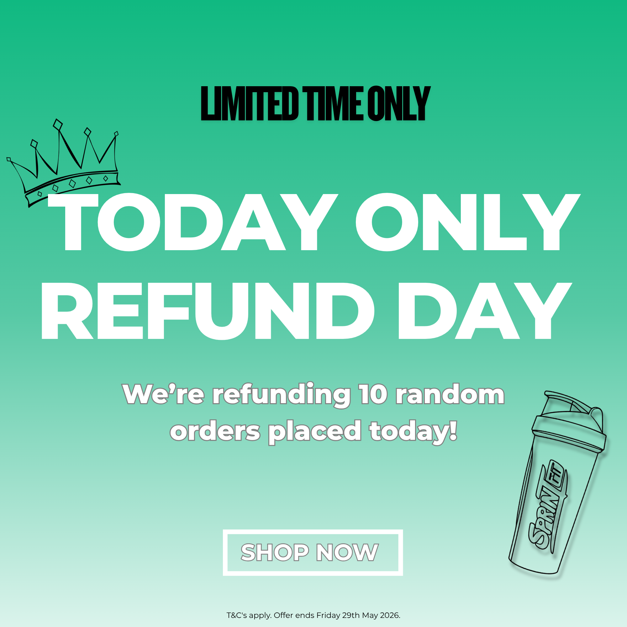Refunding 10 orders 